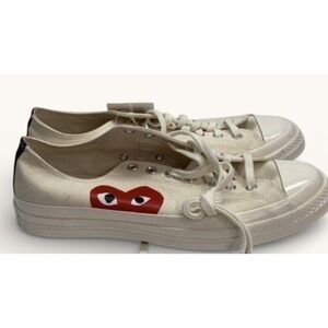 Comme des Garçons PLAY x Converse Chuck Taylor Low Heart Sneakers Mens 12 NWT